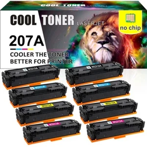 8x Toner Kompatibel für HP 207A LaserJet Pro M255dw MFP M283fdw M282nw Kein Chip - Afbeelding 1 van 10