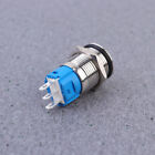  16 Mm Waterproof Latching Switch Electric Push Button off Metal Short Hair