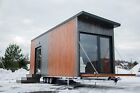 Modernes Tiny House PANORAMA 20qm Wohnfläche mit ausklapbarer Terrasse