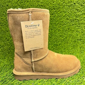 Bearpaw Elle Short Womens Size 7 Brown Classic Outdoor Pull On Winer Boots - Picture 1 of 12