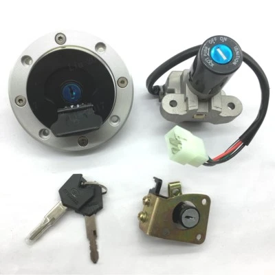 点火开关燃油气盖座椅锁套装适用于铃木 GSXR1000 01-02 SV650 GS500 — 第 1/4 张图片