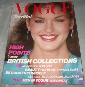 VOGUE MAGAZINE March 1979 GIA CARANGI Janice Dickinson 1970s MEN Vintage Fashion - Picture 1 of 16