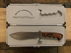 Maxam Military Commemorative Fighting Knife With Custom Case. NEW! - Picture 1 of 11
