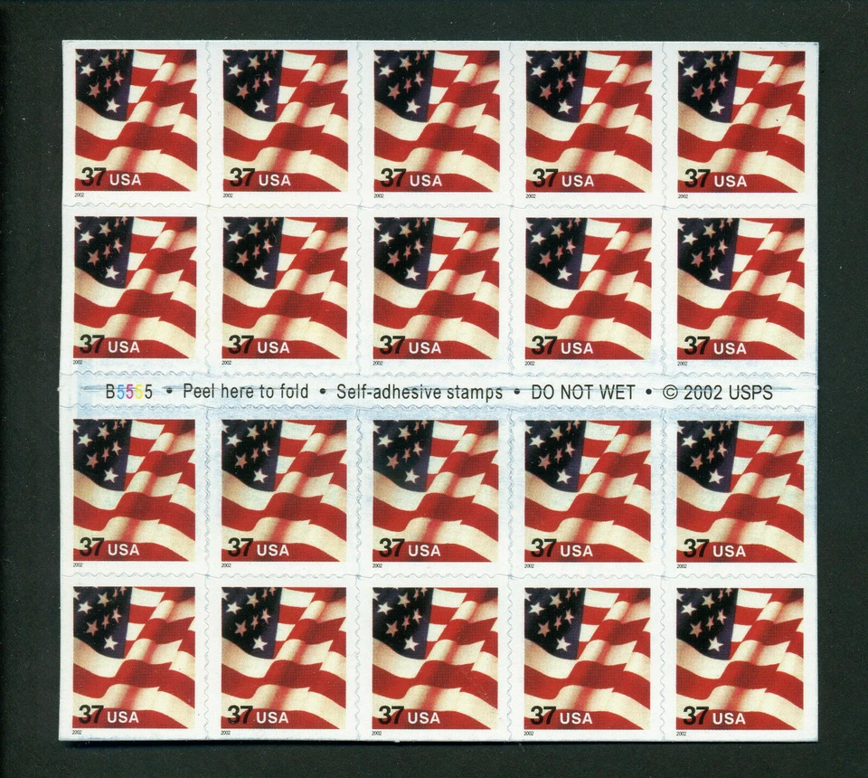 US #3635CF1 MNH Booklet 37c Flag [B5555] - Image 1 of 1