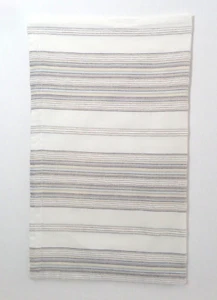 1 Tommy Bahama Striped Blue Beige Tan & White Standard Pillow Sham - Picture 1 of 6