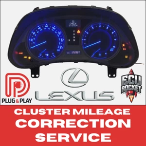 Lexus 1998-2019 Speedometer Cluster Mileage Correction Programming Service - Picture 1 of 4