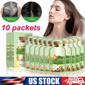 Natural Plant Hair Dye"New Botanical Bubble Hair Dye 20ml x10 packs -Shampoo: US - Picture 1 of 19