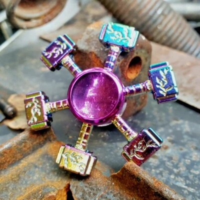 Thor Hammer Lightning Bolt Fidget Spinner Arco Iris Todo Metal Juguete Niños Adultos EDC  Foto 1 de 4