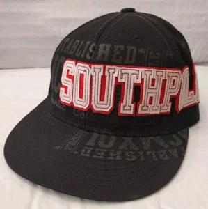 Gorra ajustada estampada vintage SouthPole Clothing NEGRA Trucker M/L - Imagen 1 de 7