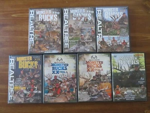 7 REALTREE MONSTER BUCKS DEER HUNTING DVD LOT; DEER. Sports. - Picture 1 of 10