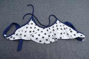 Endless Sun Halter swim top, Large, White and Blue - Picture 1 of 5