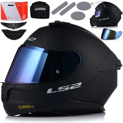 Motorradhelm | LS2 FF808 STREAM II | Integralhelm | mit Sonnenblende + 2 Visiere - Bild 1 von 4
