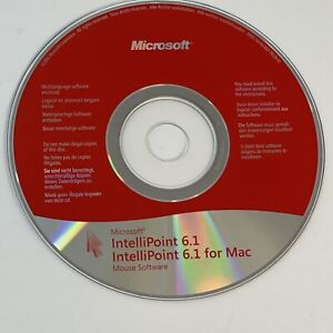 Microsoft IntelliPoint 6.1 Mouse Software Disc for PC and Mac
