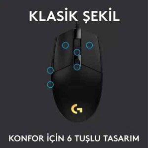 Logitech G102 Mouse USB Wired Optical Gaming Office 8000 DPI For PC Laptop MAC - Picture 1 of 5