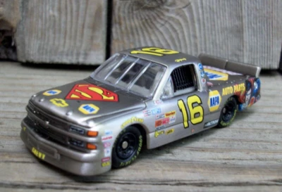 Nascar Ron Hornaday Brushed Bare Metal Superman Diecast Racing Toy Race Car 1/64 - Image 1 of 4