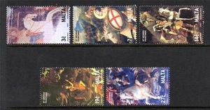 MALTA POSTFRISCH 2003 SG1299-1303 GEMÄLDE VON ST GEORGE 5ER SET - Bild 1 von 1