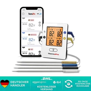 Bluetooth Thermometer Grillthermometer Digital Thermometer Edelstahl - Bild 1 von 2