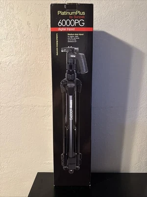 Sunpak - PlatinumPlus Ultra 6000PG 61" Tripod - Black - Image 1 of 4