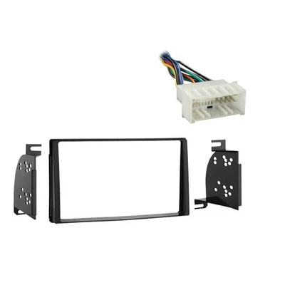 Fits Hyundai Entourage 07-08 Double DIN Stereo Harness Radio Install Dash Kit Foto 1 de 3
