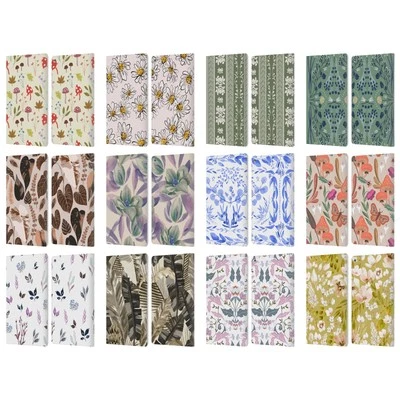 OFFICIAL ANIS ILLUSTRATION FLORAL AND LEAVES LEATHER BOOK CASE FOR AMAZON FIRE - Image 1 of 4