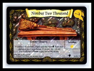 💥 Nimbus Two Thousand 2001 Harry Potter TCG Quidditch Cup Holo Foil # 16/80 - Picture 1 of 2