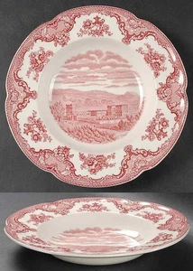 Johnson Brothers Old Britain Castles Pink  Rimmed Soup Bo 281675 - Picture 1 of 1