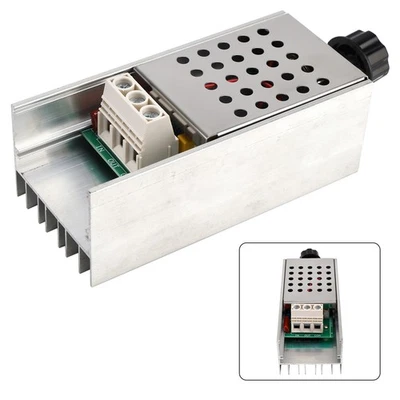 AC220V 10000W SCR Motor Speed Controller Volt Regulator Dimmer Thermostat. - Image 1 of 4