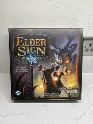 Elder Sign Revised Printing Board Game Fantasy Flight Arkham Horror Files - Image 1 of 3