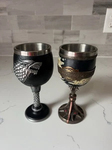 Game of Thrones The Seven Kingdoms Goblet Chalice Cup Winter Is Coming - Picture 1 of 6