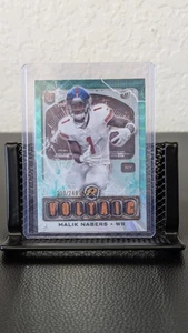 2024 Topps Resurgence - Voltaic Malik Nabers #V-6 Aqua Surge Refractor /249 (RC) - Picture 1 of 2