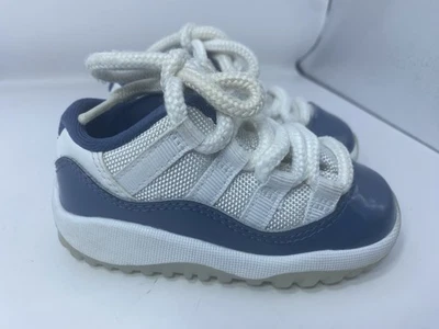 Jordan 11 Retro Low Shoes Diffused Blue Patent Leather FV5120-104 Toddler 6 C - Image 1 of 4