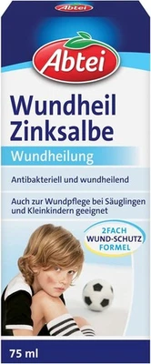 Abtei Wundheil Zinksalbe – Salbe Mit Zink Zur Wundheilung – Antibakteriell Und E - Bild 1 von 4