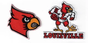 (2) Parche de hierro/coser bordado con logotipo vintage de los Louisville Cardinals de 3 pulgadas - Imagen 1 de 2