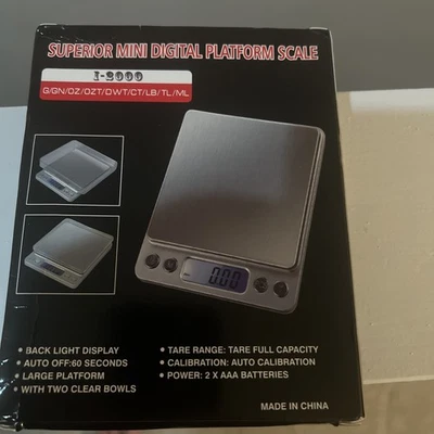 Superior Mini Digital Platform Scale I-2000 New In Box - Image 1 of 2