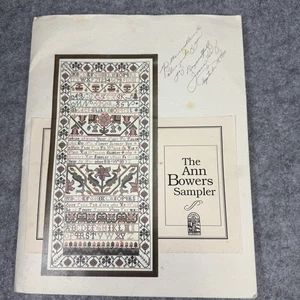 De colección Ann Bowers Sampler Bordado Patrón Folleto Instrucciones Gráficos Kit - Imagen 1 de 10