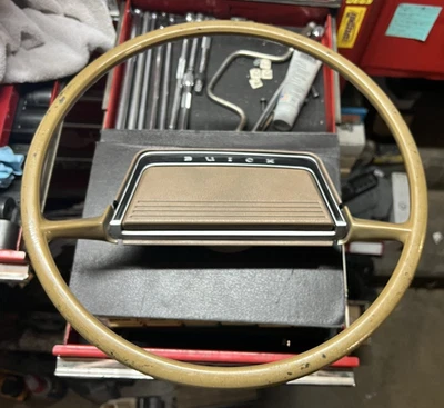 69 70 1969 1970 Buick Skylark Lesabre Wildcat Sandlewood steering wheel - Image 1 of 4