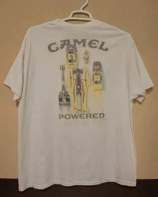 VTG Smokin Joe's Racing Camel Powersports Pocket T Shirt 1994 - Image 1 of 4