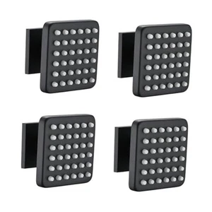 Solid Brass Shower Body Spray Jets, Square Body Jets for 4PCS Matte Black - Picture 1 of 7