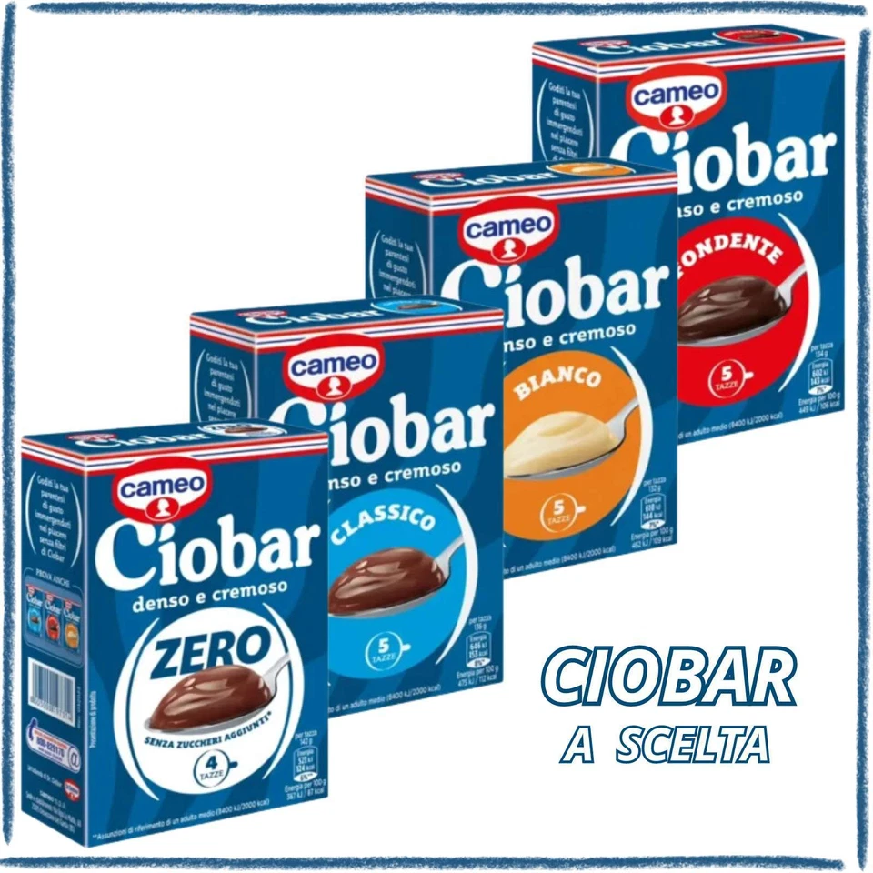 CAMEO Ciobar Cioccolata Calda Inverno Cacao Dolce Gusto Classico Bianco Fondente Zero