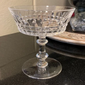 Val St Lambert Cristal Esneux 4 1/4" Copa Champagne Bélgica Excelente - Imagen 1 de 8