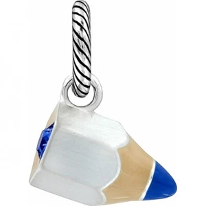 NUEVO Brighton ART PENCIL Plata Azul Cristal Esmalte Maestro Estudiante Artista Dije  - Imagen 1 de 4