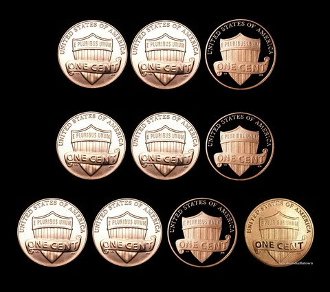 2016 2017 2018 P+D+S+S Lincoln Shield Penny Set and the Enhanced Cent Mint Set Cover