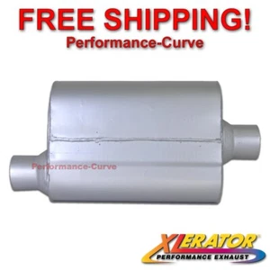 2.5" Offset / Center - Performance 2 Chamber Exhaust Muffler Xlerator VX VX2541 - Picture 1 of 4