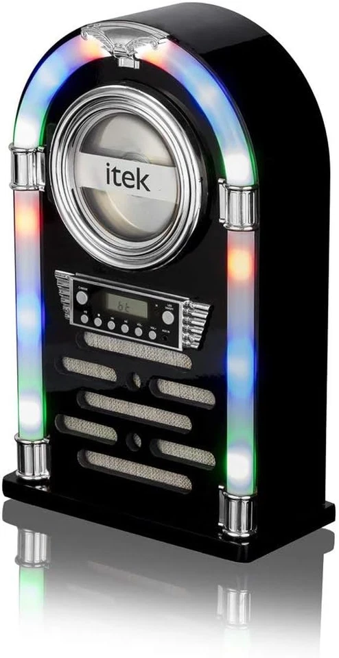 Itek Jukebox with CD Player, FM Radio and Bluetooth Connection, Remote Control I - Image 1 of 1