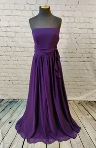 G419 ALFRED ANGELO 7017 EGGPLANT SZ 18W FORMAL PARTY GOWN DRESS - Picture 1 of 10