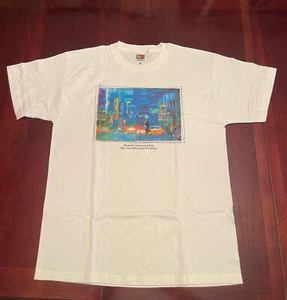 Rare Apple Macworld Expo 2000 NY Digital Art Gallery Beautiful T-Shirt L/White - Picture 1 of 5