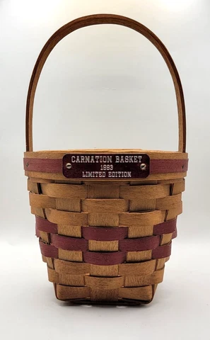 Longaberger 1993 Carnation Basket limited edition Cover