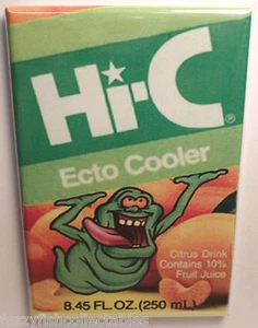 Hi-C Slimer Ecto Cooler 2" x 3" Refrigerator or Locker MAGNET Ghostbusters - Picture 1 of 3