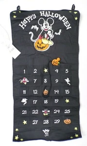 Pottery Barn Kids Disney Mickey Mouse Halloween Countdown Calendar Black #9126F - Picture 1 of 5