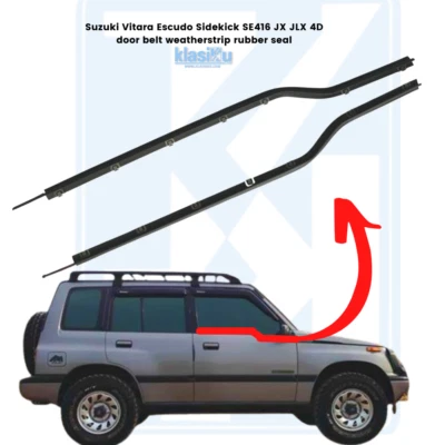 Fit For SUZUKI VITARA ESCUDO SIDEKICK SE416 DOOR BLET WEATHERSTRIP RUBBER SEAL - Image 1 of 4